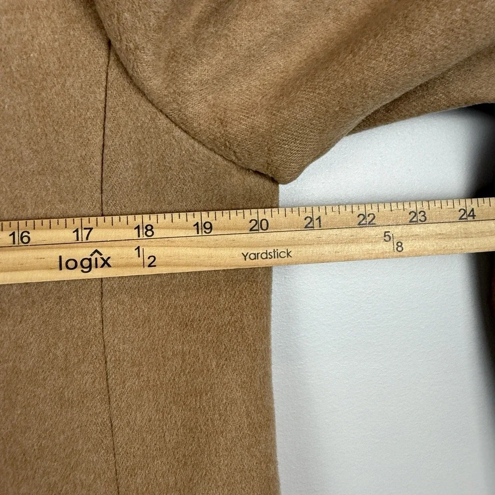 J. Crew Pea Car Coat Women 12 Beige Carrie Wool Cashmere Classic Old Money - Picture 8 of 9